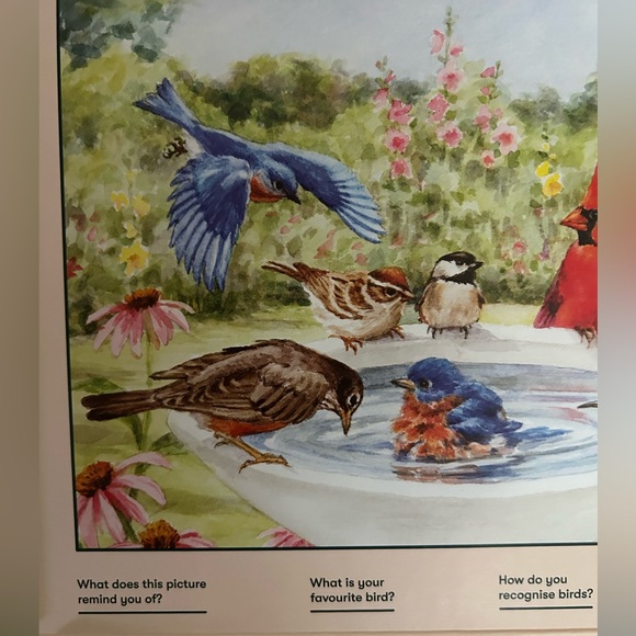 Relish Puzzle Large Pieces For Seniors- Dementia Product 35 Piece Bathing Birds - Picture 5 of 13